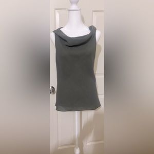 Dark green tank blouse
